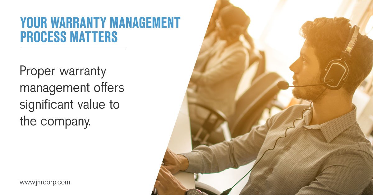 JNR_Inc's tweet photo. In the past, warranty management was viewed as the cost of doing business, amounting to 4% to 5% of revenue. In recent times, streamlining of processes has increased customer satisfaction and turned warranty management into a revenue stream.
 Find out how: https://t.co/qkfAj1mcti https://t.co/rbT3ofMDit