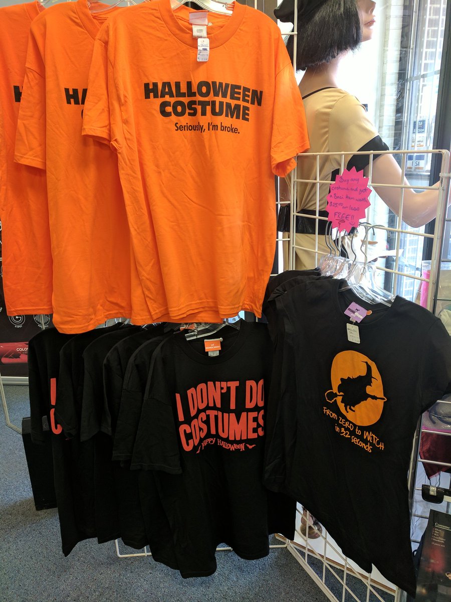 classixxx's tweet photo. We've got costumes for every type of customer, come on by and we'll be happy to help you find the best fit for your Halloween vision!!! 🎃💀 https://t.co/ZVHeUNGXGi