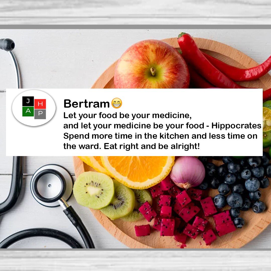 JASLtweets's tweet photo. Eat right and be alright. Diet is extremely important in maintaining optimal health. If you are living with HIV, be sure to eat healthy as it compliments your antiretroviral treatment. 

#jhap #jambassador #healthyliving https://t.co/6qqajKTXRi