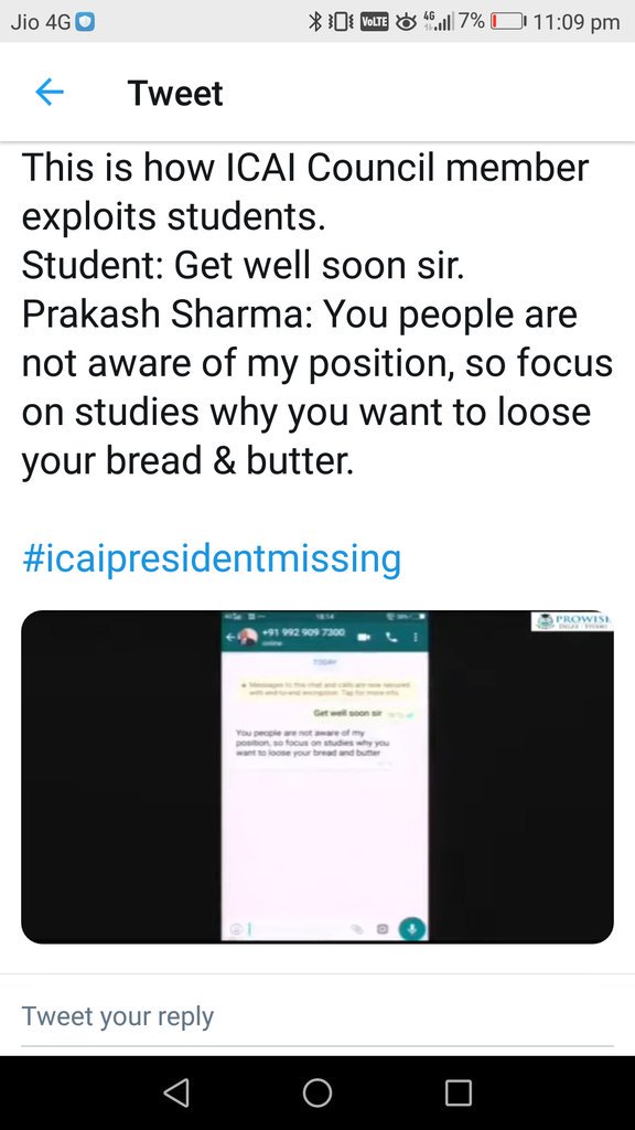 rahull58022156's tweet image. #icaipresidentmissing #DearICAIAmend39_4
CCM threatened a student saying that he is very powerful and will take away his bread and butter
That&apos;s how we reply
Retweet it asap