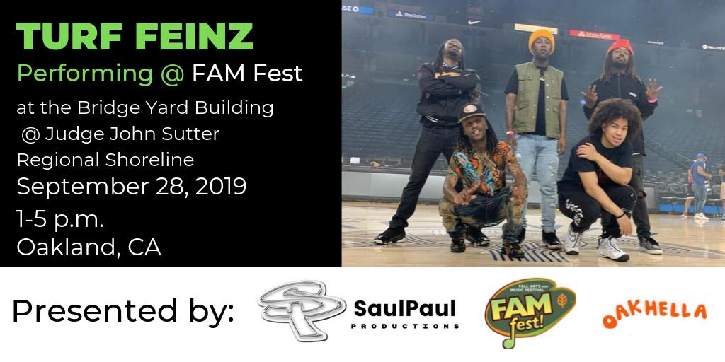 Don't forget FAM FEST! this weekend in Oakland! Come out for music, fun, and food! With special guests, including @TheTurFFeinZ