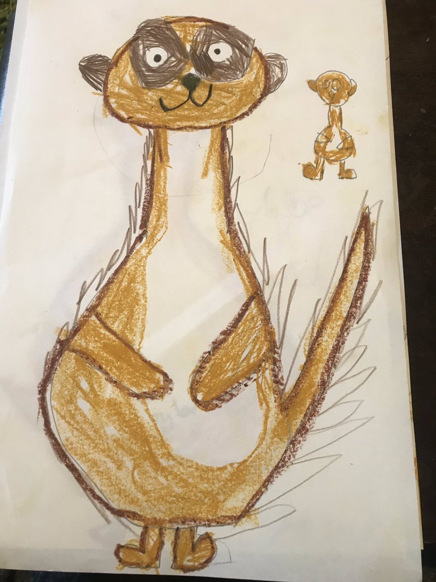 MrsMaker4's tweet photo. #meerkatmail Emily Gravett #meetkat illustrators by Y2 @BHPSMansfield #Nottingham @simonschuster @ArtsAward @Artsmarkaward @MightyCreatives https://t.co/MAyVi1YJ5Q