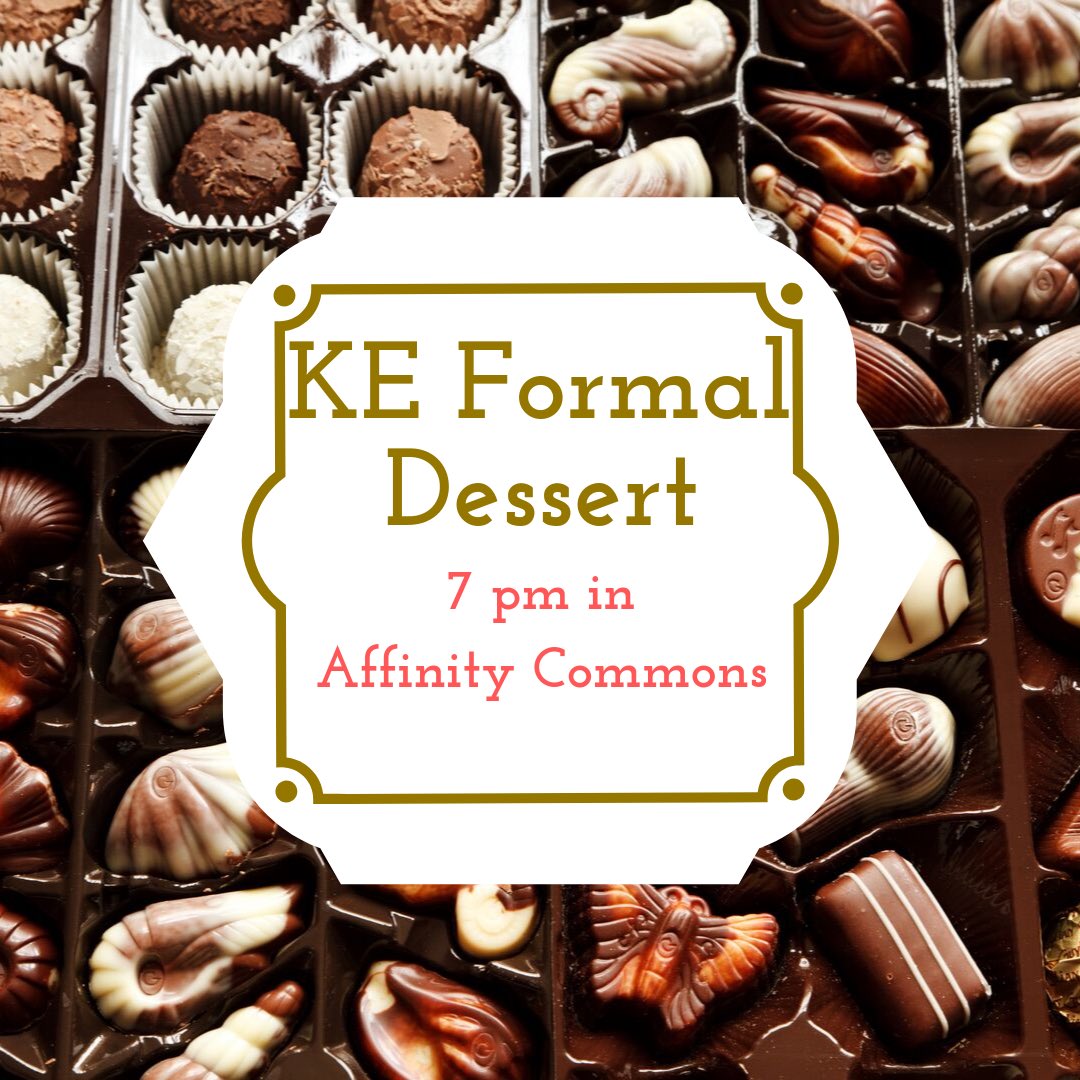ONUkappaepsilon's tweet photo. Did you get invited to KE’s formal dessert?!? If so, GET EXCITED  because it is TONIGHT! Be there or be 🔳! https://t.co/jDuzLpXqEo