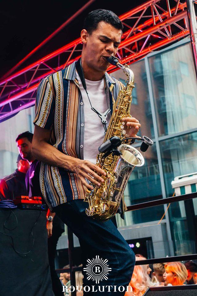 Absolutely smashing it at @revsheff! 👌
#ViralMusicUK #saxophone #House #Outside #Sheffield