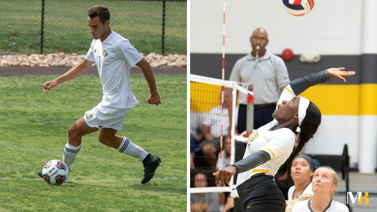 MaryBaldwinU's tweet photo. It's game day for #MBUMSOC and #MBUVB! #PackthePAC and cheer on our #FightingSquirrels. @FightingMbu
MSOC at 4 p.m. on SMA Worth Field
VB at 7 p.m. in the PAC https://t.co/zLs21vfYFs