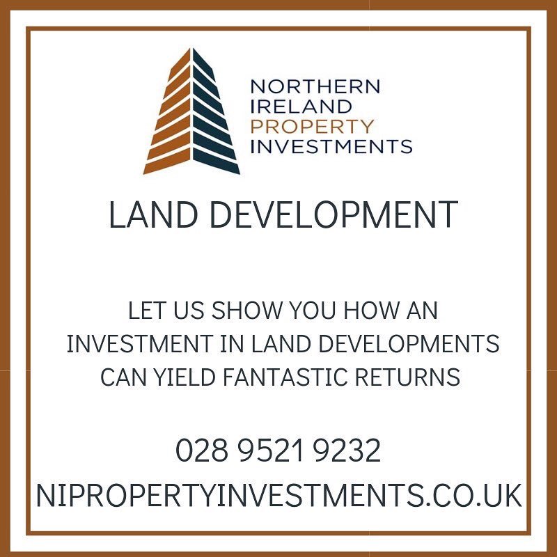 Have you seen or do you have land ripe for development? 

Whatever your individual situation may be, we can help! 

nipropertyinvestments.co.uk

#LandDevelopment #Property #RealEstate #RealEstateInvest #TrustedAdvisor #RealEstateNews  #PropertyMarket #Business #Land #Belfast