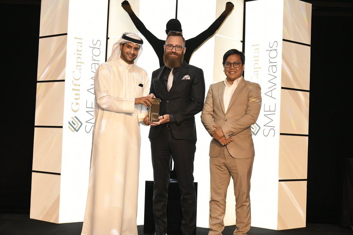 meed_media's tweet photo. Falcon Eye Drones win ‘Disruption of the Year’ for providing cost-efficient, time-saving and safer solutions that are far superior in quality and detail than any other in the market by using innovative technology.
#GulfCapitalSMEAwards2019 #GulfCapital #SMEAwards #MEEDEvents https://t.co/RBHs4BFP3N