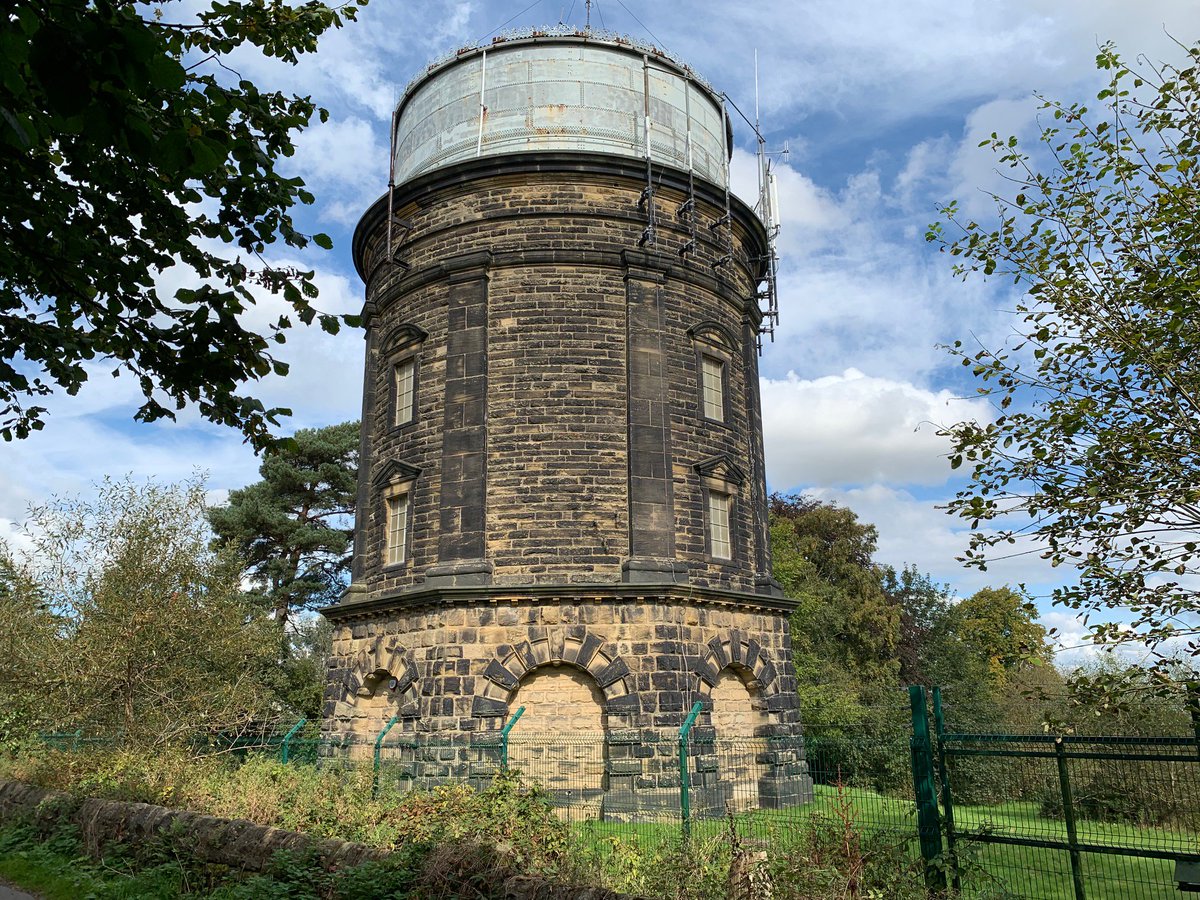 YorkshireWater's tweet photo. Will you visit the #Harrogate1571 illuminated water tower at Harlow Hill this weekend? As part of @HarrogateFest’s support of the @UCI_cycling @Yorkshire2019 event, water structures, incl. @tothertower, will be lit up to make a 3D art installation. Learn more > @HgtWelcomes https://t.co/X13BGkp2XL