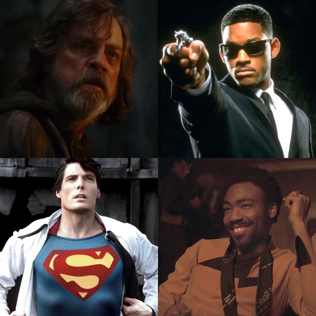 Happy birthday to Mark Hamill, Will Smith, Donald Glover and the late, great Christopher Reeve. Legends all. 