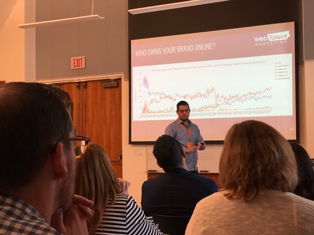 AnthonyGaenzle's tweet photo. βWho owns the brand?β @marcusgrimm explains how Amazon is stealing share of brand #e-commerce #InsightLanc https://t.co/OD0JTvdHge