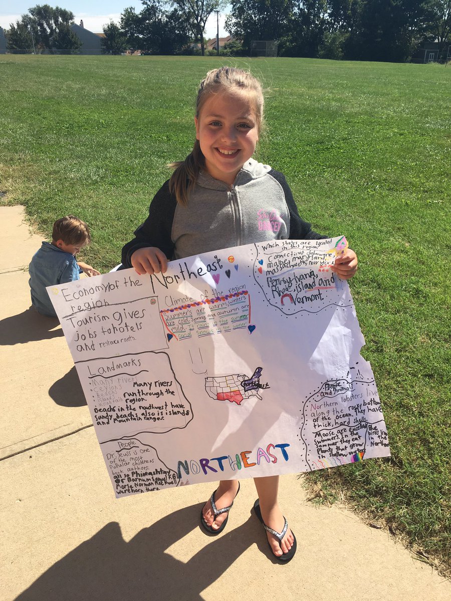 MrsStephen4th's tweet photo. We are becoming experts on one US region and teaching the rest of the class about it!  Using research and presentation skills to learn from eachother! https://t.co/3UfoeXz2cz