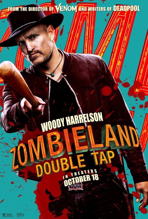 RottenTomatoes's tweet photo. New character posters for #Zombieland2 - in theaters Oct. 18th. https://t.co/xRzZ20dcno