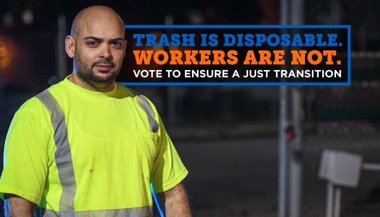 NYC COUNCIL: If you fail workers, you fail everyone. The hardworking men and women who keep our city safe and clean deserve a just transition. Learn More: bit.ly/2l5UGzK