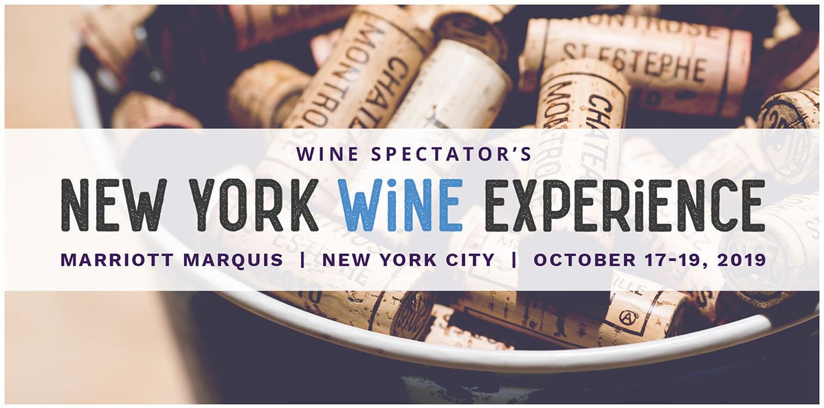 We are looking forward to participating in Wine Spectator's 2019 New York Wine Experience, which is taking place October 17-19 at the Marriott Marquis in New York City. Select tickets still remain, so be sure to get yours before they sell out! bit.ly/2l7ZXa5