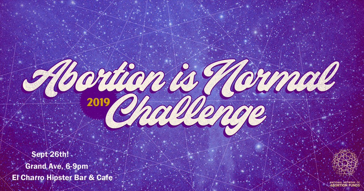 AbortionFunds's tweet photo. PHOENIX! THURSDAY! Come on out for the Abortion Is Normal Challenge supporting @abortionfundAZ #tobc19
More info: https://t.co/av8DB5JRMS https://t.co/REM1s9lBwy