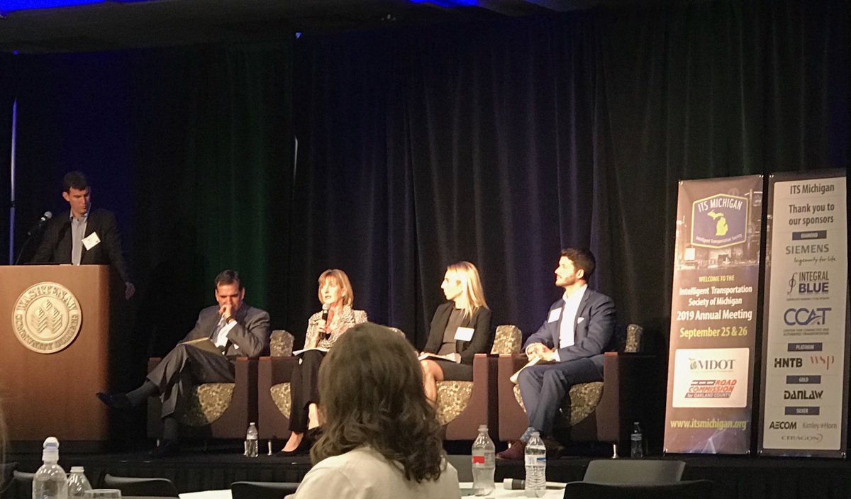 Had an insightful conversation at <a href="/michigan_ITS/">ITSMichigan</a> on the legal and liability barriers to deployment of connected and automated vehicle technologies. Humbled to share the stage with such distinguished co-panelists!