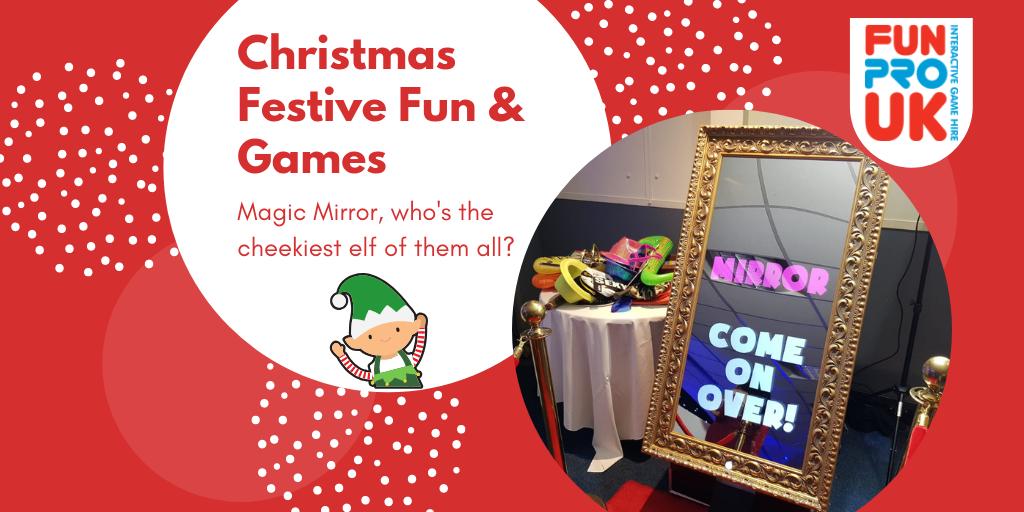 funprouk's tweet photo. Mirror, mirror on the wall whoβs wearing the best Christmas Jumper of them all. ππ
π»
#photobooth #magicmirror #videobooth #selfie #eventprofs #teamfunpro #partyactivities #Christmas #Christmasparty #xmasparty https://t.co/N2PLCi2i8f