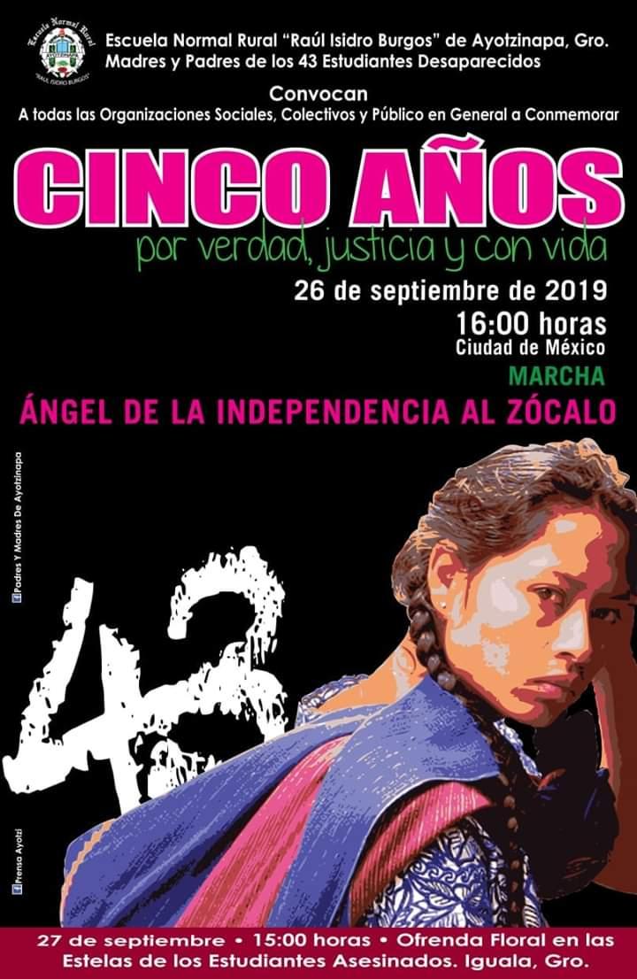 A #5AñosAyotzinapa no olvidamos. Les invitamos a acompañar mañana a las familias en su búsqueda por verdad, justicia y por los 43 estudiantes con vida.

En este link se pueden registrar al contingente del ITAM➡️docs.google.com/forms/d/e/1FAI… 

#HastaEncontrarles