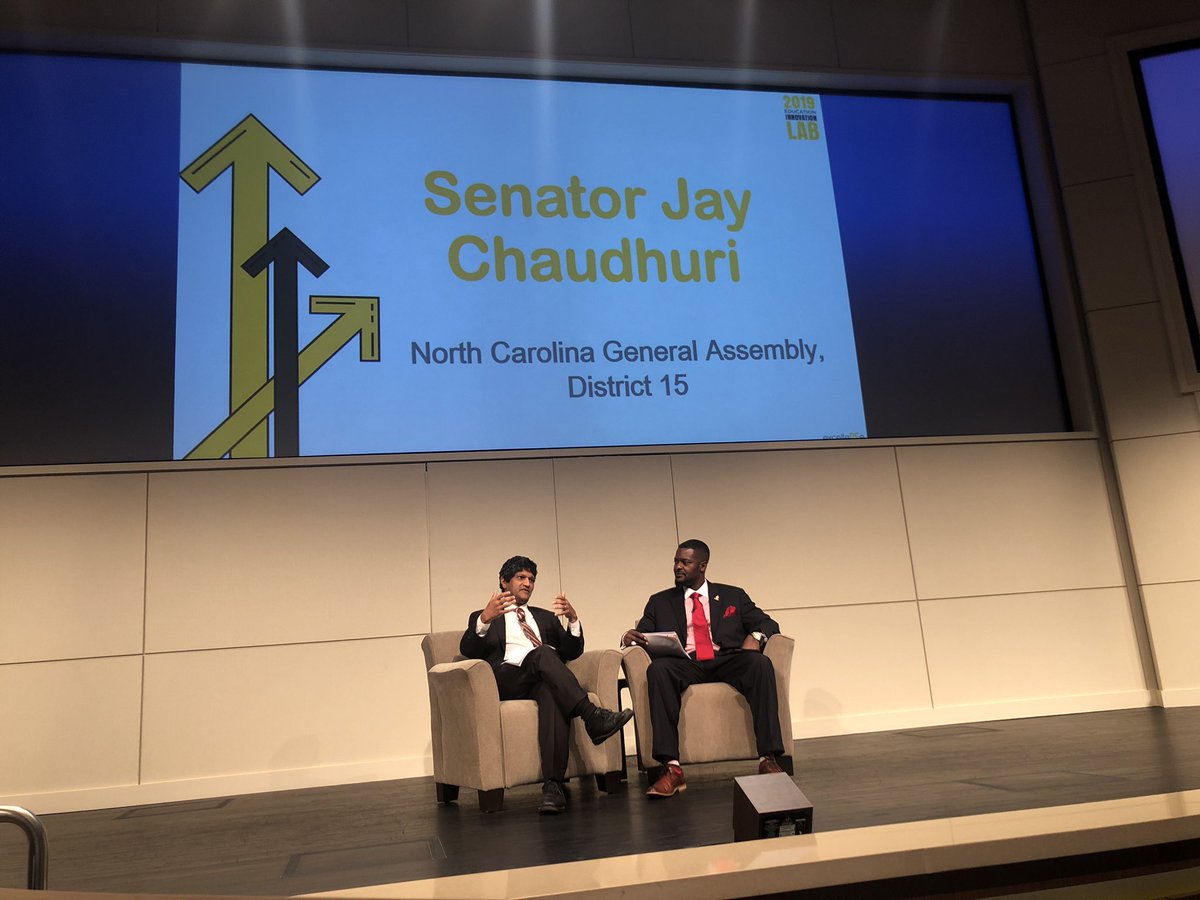 BESTNCorg's tweet photo. We’re excited to have Senator @jay_chaudhuri here to sit down with @TabariWallace and discuss high expectations through a legislative lens! #NCEdLab2019 #NCEdLab19 https://t.co/YjHGS1JMYo