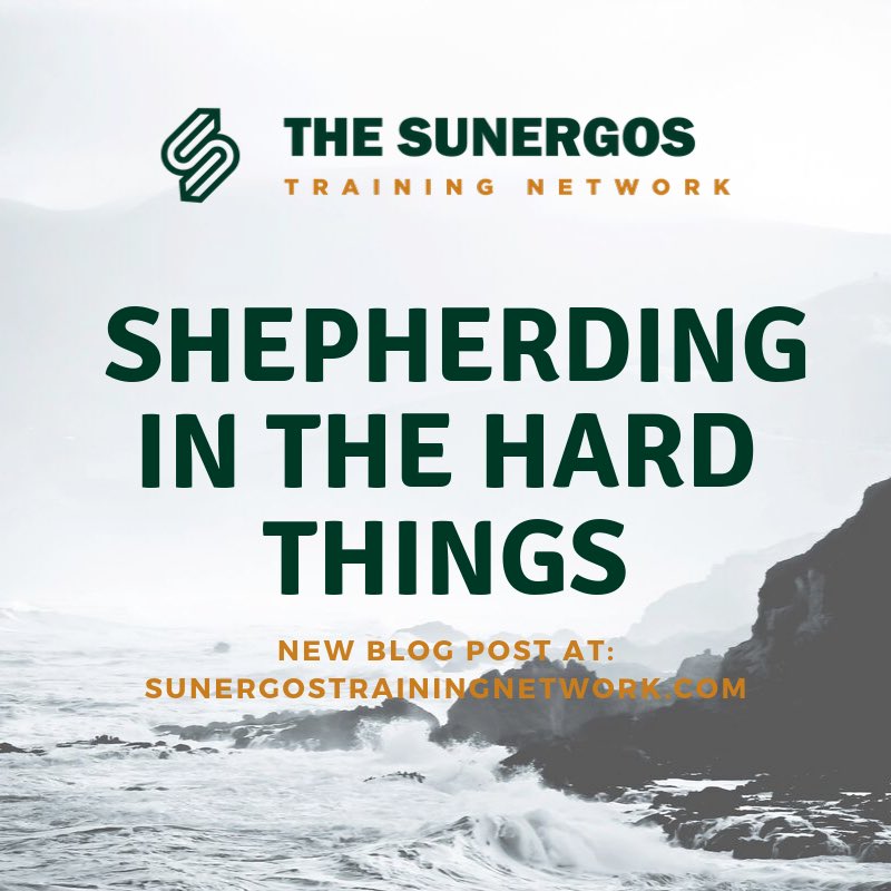 SunergosNetwork's tweet photo. Check out the new article on Shepherding in the Hard Things At https://t.co/24ixX8P3cH @WesternSeminary @PastorPasta https://t.co/QDAaTjBLjh