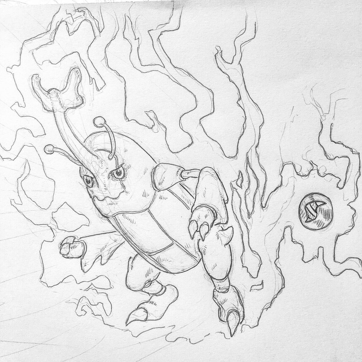 Doodle_Talks's tweet photo. I’ve been on a #Pokemon kick recently.  #PokemonSwordandShield #drawing #art #artistsontwitter #anime #fanart https://t.co/gtbV5V8yRE
