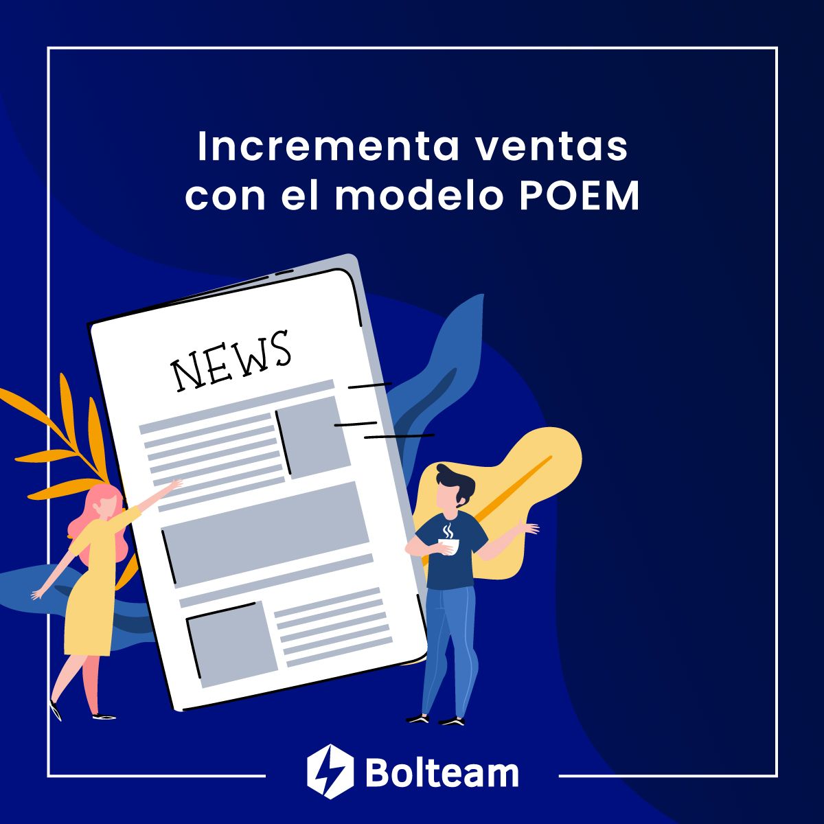Bolteam_'s tweet photo. ⚡️Incrementa ventas con el modelo POEM ⚡️

https://t.co/N5MDlZq30Q https://t.co/pM2Dmyo8r5
