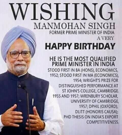 Vikas On Twitter Wishing Very Happy Birthday To Former Prime Minister Great Economist Dr Manmohan Singh Ji Happybirthdaydrsingh