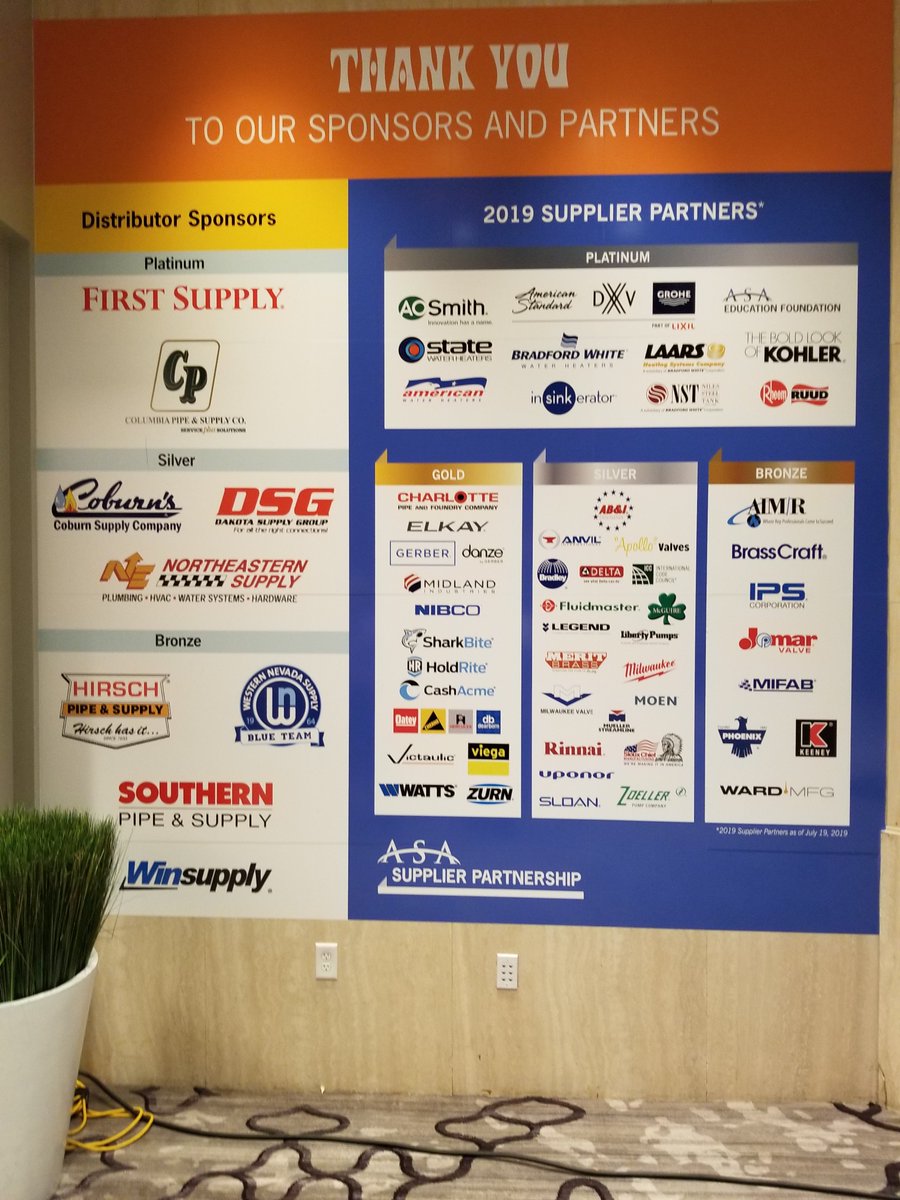 ColumbiaPipeCo's tweet photo. We are proud to be Platinum Sponsors at @ASA_HQ Network 2019! #ServicePlusSolutions #ASA50thAnniversary #WashingtonDC #platinumsponsor https://t.co/5RzaRL5MeH