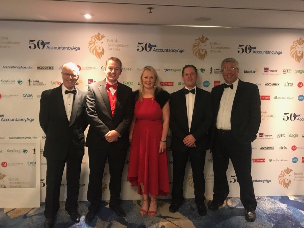 The Thomas Westcott crew are looking forward to a fabulous night <a href="/AccountancyAge/">Accountancy Age</a> #BAAwards19