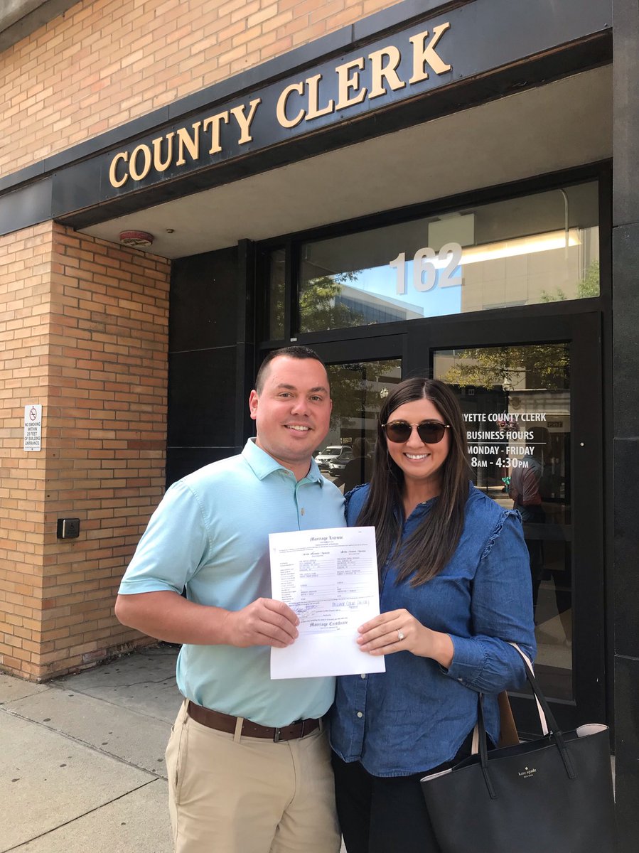 BeeThompson19's tweet photo. Marriage licenses today! October 5th is almost here! #steeltheone #countdownon https://t.co/RFMONqRTfN