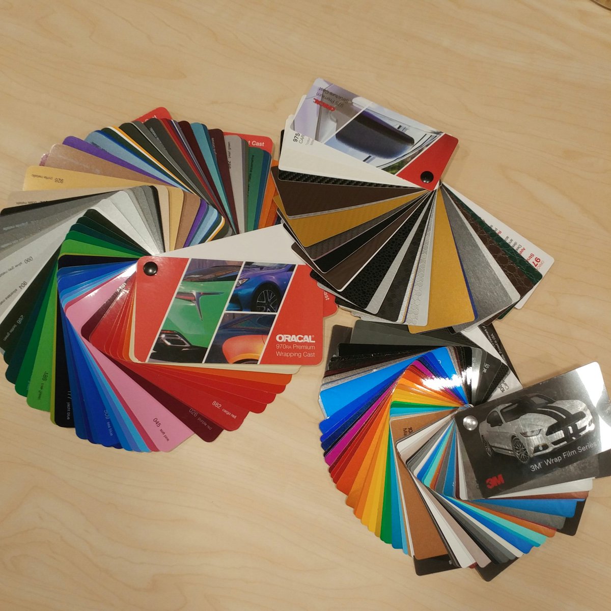 One of the best parts of #SignExpoCanda2019 is new swatch books! 
<a href="/3MFilms/">3M Films</a> <a href="/orafolwraps/">ORAFOL Vehicle Wraps</a>