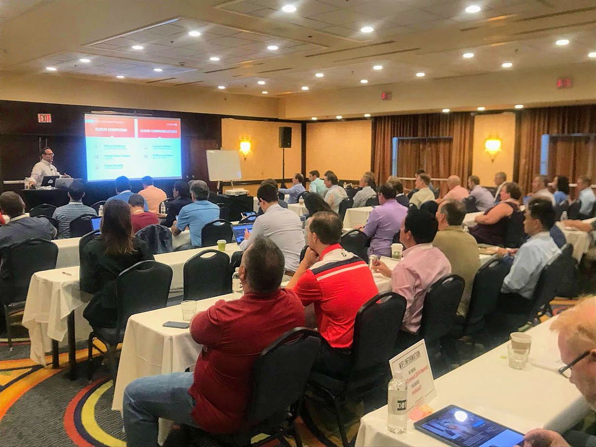 EvolveIP's tweet photo. Packed house for @scottkinka's presentation on unlocking @Cisco and @Microsoft Teams Opportunities! #ChannelConnect2019 #ChannelPartners #EvolveChannel @IntelisysCorp https://t.co/Ufcq6JvDxy