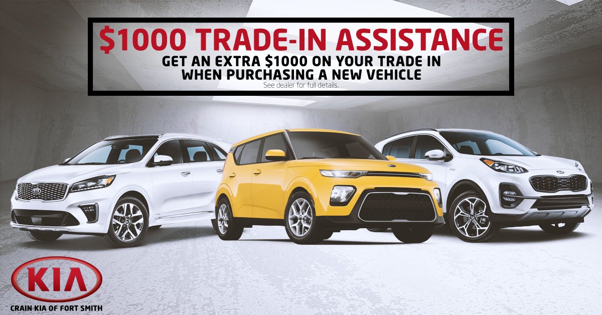 Did you know we’re offering $1,000 trade in assistance when you purchase a new #Kia? Say goodbye to your old car and say hello to savings!
Get the process started: bit.ly/2KfoK4F 

#WednesdayWisdom