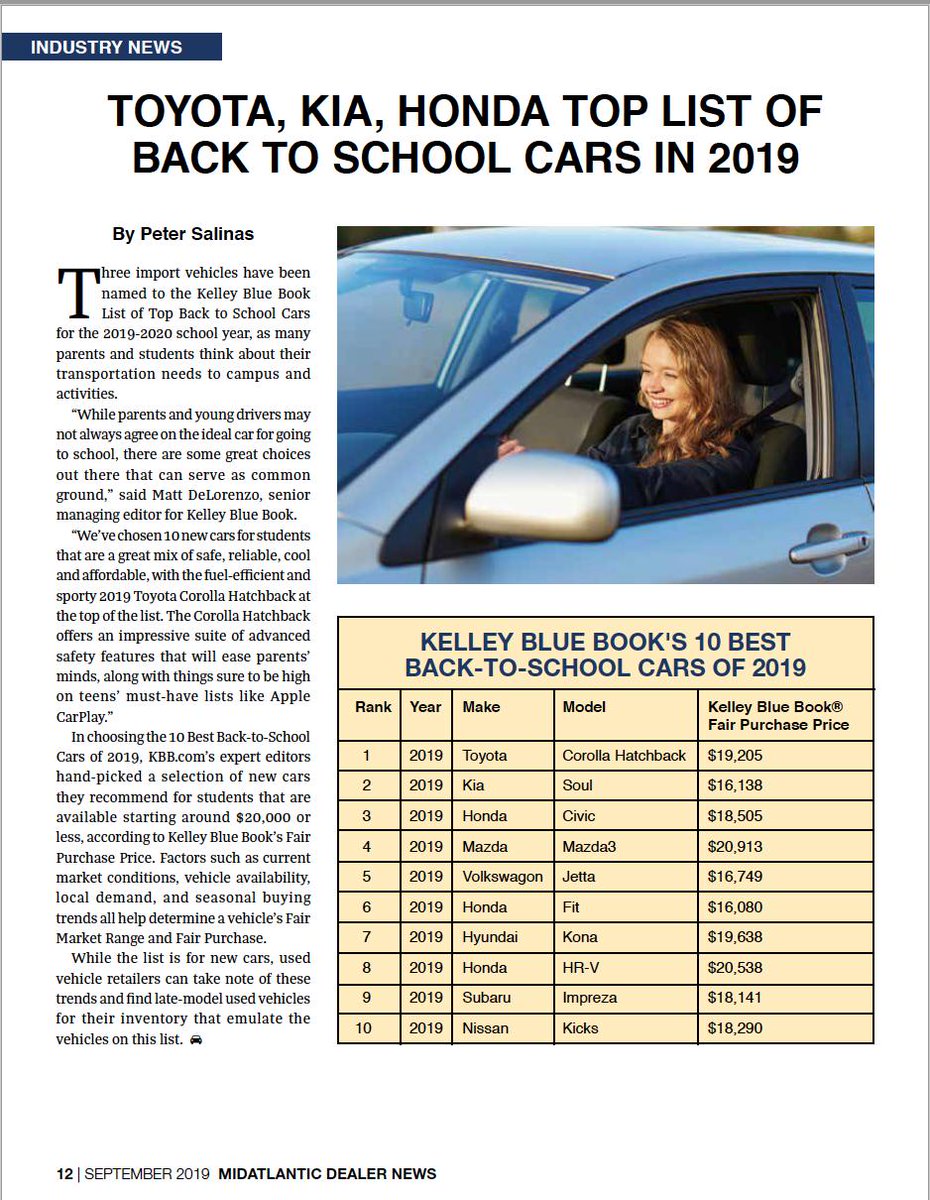 MARIADA___'s tweet photo. Check out Kelley Blue Book's 10 Best Back-To-School Cars of 2019-2020. 📖 https://t.co/ArQMKgefc3