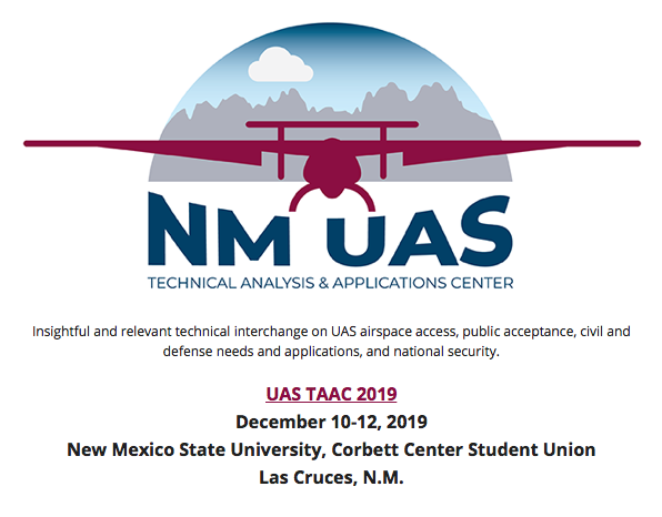 NMSUVPR's tweet photo. December 10th, Mr. Robert A. Pearce, Acting Associate Administrator @NASA Aeronautics Research Mission Directorate, will deliver the keynote talk on Urban Air Mobility to be followed by a panel with participants from Bell, #FAA, #NASA and UBER. @ASSUREuas @NMSUNews https://t.co/3lwdyiQY7e