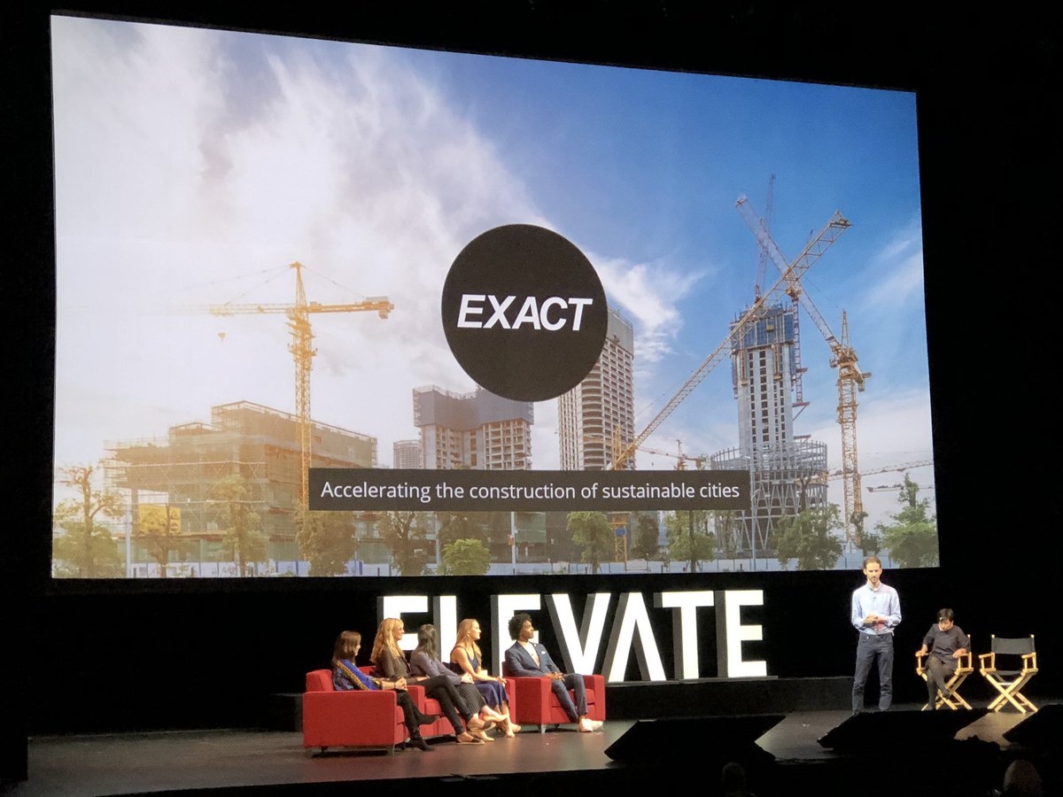 StuartWoodTO's tweet photo. The second ElevateR finalist is Exact Technology Corporation - bringing technology to construction. #ElevateTechFest #elevater https://t.co/FVTuCEQF6d