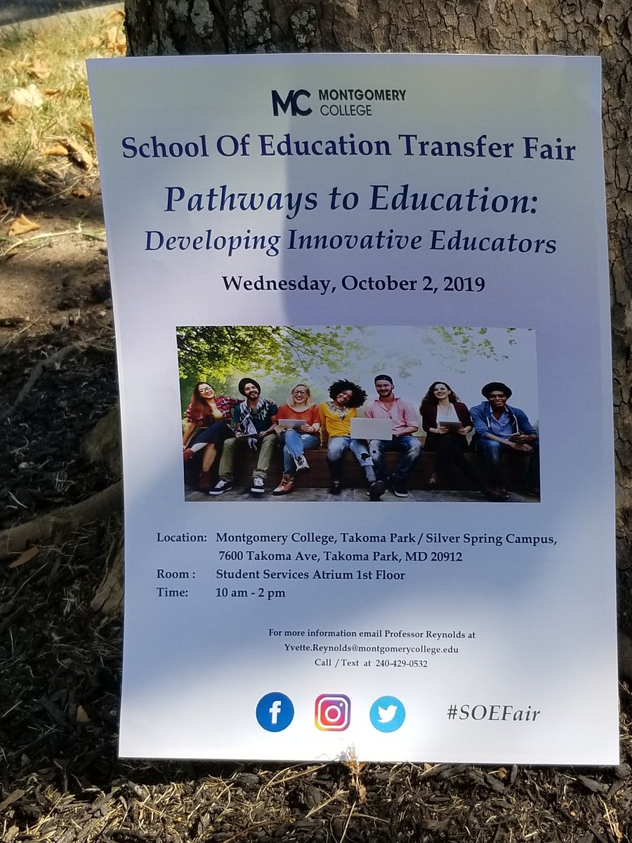 Excited about the transfer fair!
@bscwallace @TeacherEdMC @montgomerycoll 
#soefair #profbcsw