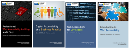 Chang School's accessible accessibility textbooks. 