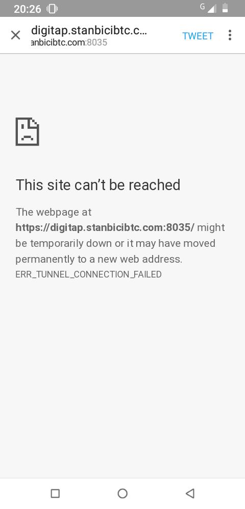 oreagba_a's tweet image. Please the homepage isn&apos;t going through. Please kindly assist digitap.stanbicibtc.com:8035
