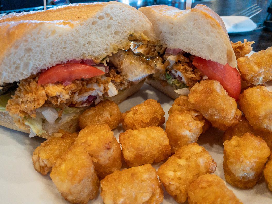 ThePubSF's tweet photo. Move over Popeye...The Pub Ghirardelli Square has the "competition killer" Fried Chicken Sandwich. Try it today with our signature "Tater Tots" https://t.co/KwbPlLvhh4