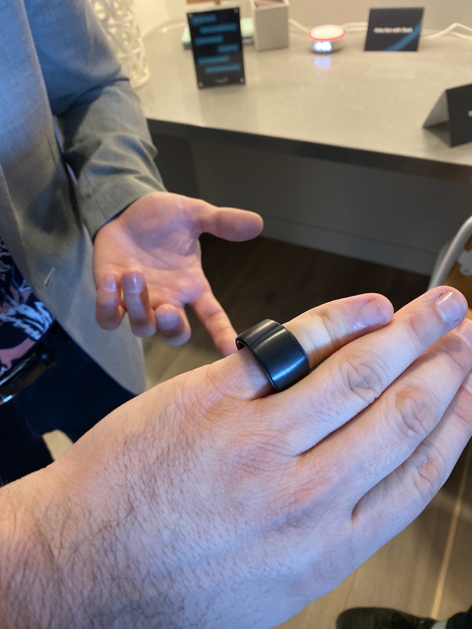 Mike Murphy on X: Here's me with the Echo Loop ring, which you