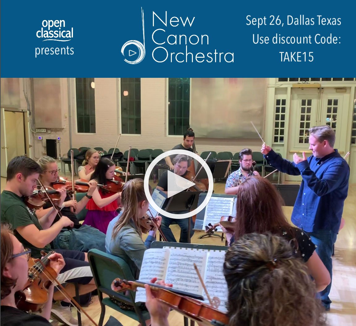 openclassicaltx's tweet photo. First video of New Canon Orchestra! - https://t.co/kjompwVMRP https://t.co/2UyBqY7OPc