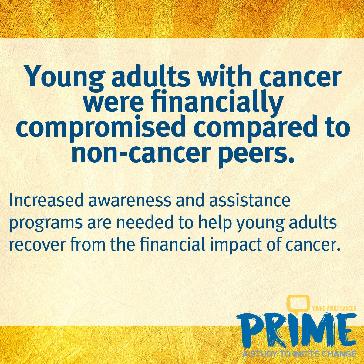 yacancercanada's tweet photo. We're releasing abstracts from the #YACPrime presentations held at #IPOS2019 this week.

Read more about what we learned about the financial implications of having cancer in your late teens, 20s, and 30s: https://t.co/xAvmafBvlH

#PrimeTimeForChange https://t.co/SUHrP8cFUu
