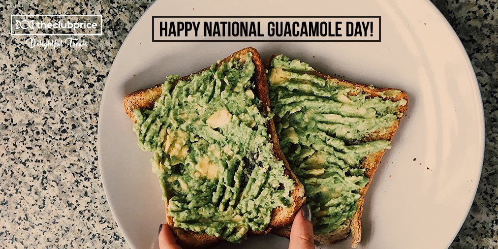 Happy National Guacamole Day, Folks!

#guacamole #guacamoleday #nationalguacamoleday #celebrate #fullest #theclubprice #enjoy #delightfultreats