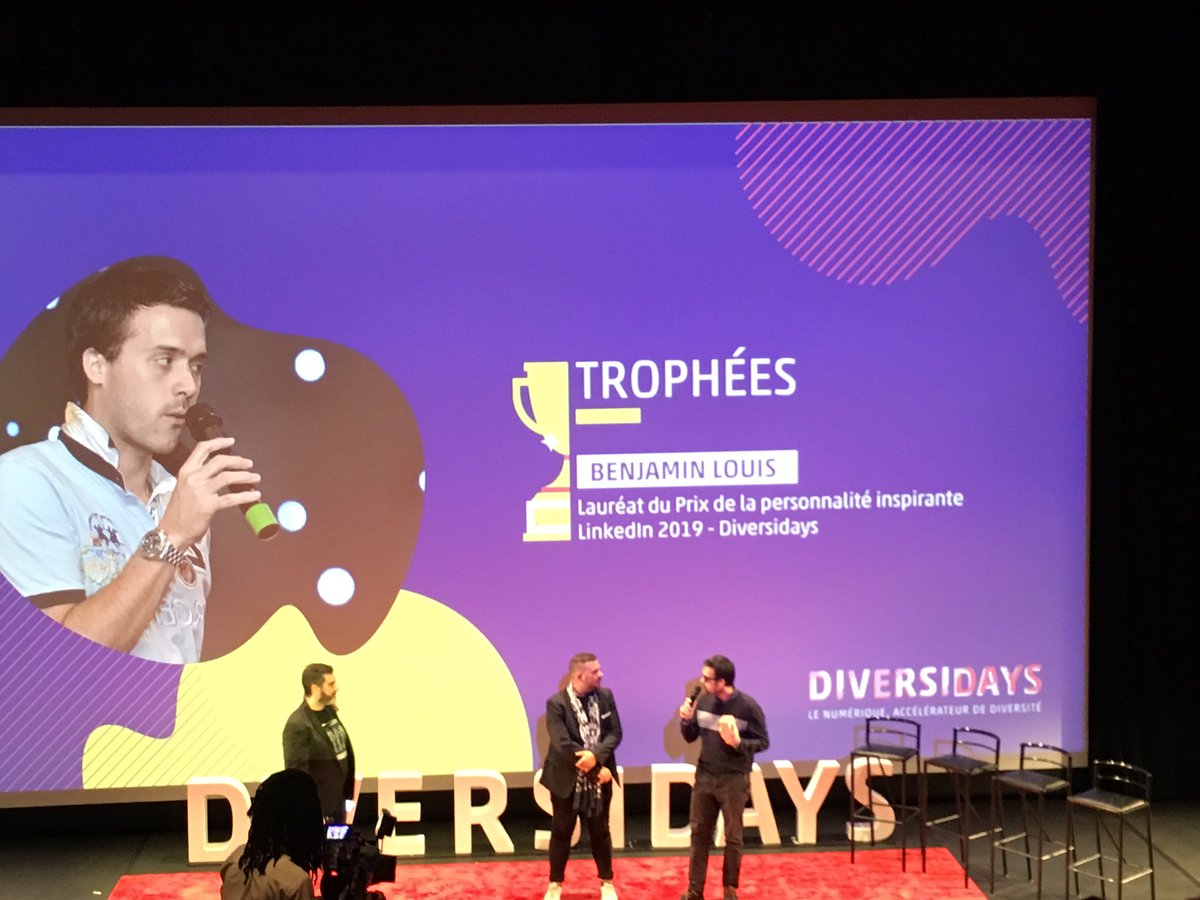 #Diversidays 👉🏼 <a href="/Aniridix/">Benjamin Louis</a> créateur de <a href="/CoeurHandisport/">Coeur Handisport</a> récompensé. Rappelle que les Bleus du #Cécifoot sont vice-champions d’#Europe depuis quelques jours. #Médias silencieux... c <a href="/DonBoscoCcifoot/">Don Bosco Cécifoot</a> - #handisport - #Handicap