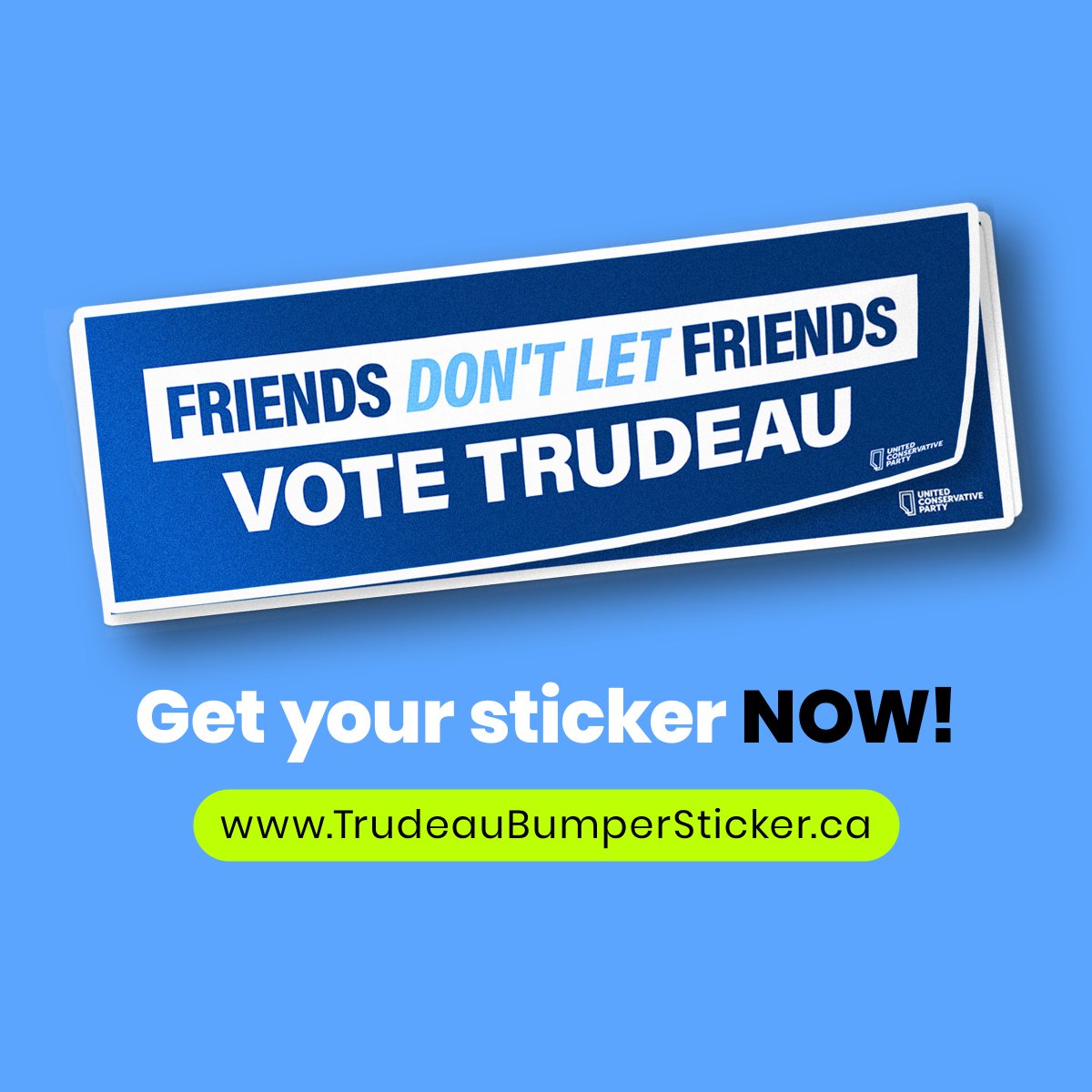 Order your bumper sticker today: trudeaubumpersticker.ca

#ableg #cdnpoli #elxn43