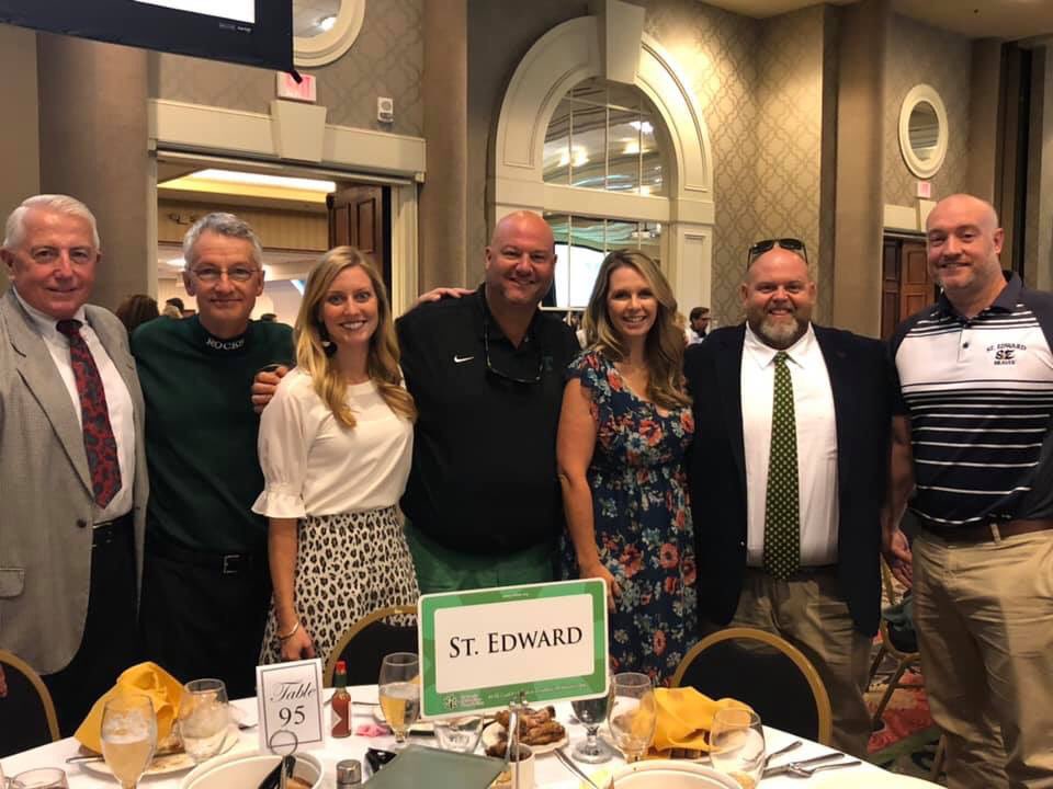 SEAMinfo's tweet photo. #StEdwardAlum Ryan Miller was featured at the 12th annual Salute to The Game Luncheon today in celebration of the St. X vs Trinity rivalry game this week. Ryan shared his experience as a student athlete. He is a senior WR for @GoRocks   
Good luck on Friday Ryan! #stedwardbraves https://t.co/1O1ZIjUSzF