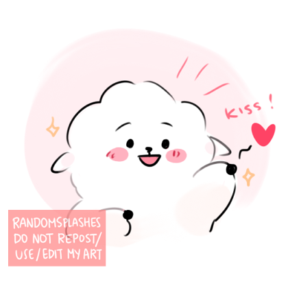 a flying kiss from rk! ❤️

#btsfanart #BTS #BT21 #JIN @BTS_twt 
