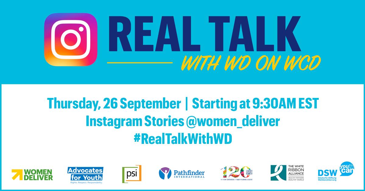 YouthDeliver's tweet photo. HAPPENING NOW! Time to get real about contraception myths and methods while providing a space for young people to drive the conversation on #WCD2019
❓ What? #RealTalkwithWD
🗺️ Where? https://t.co/pfS6vgBhUK
⏰ When? 9/26 9:30am EST onward
See you(th) there! https://t.co/riLb0NtMiR