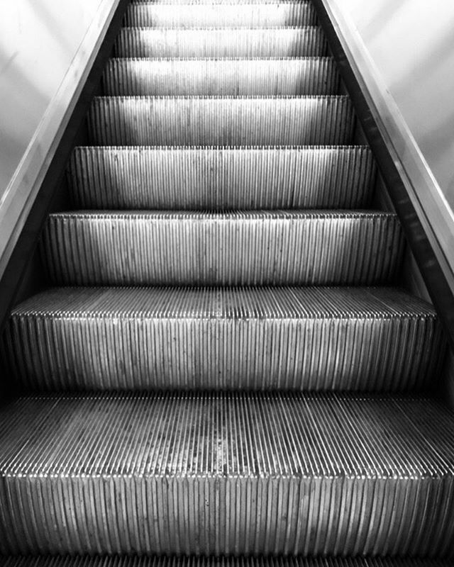 Lines and Steps #escalator #stair #mechanics #monochrome